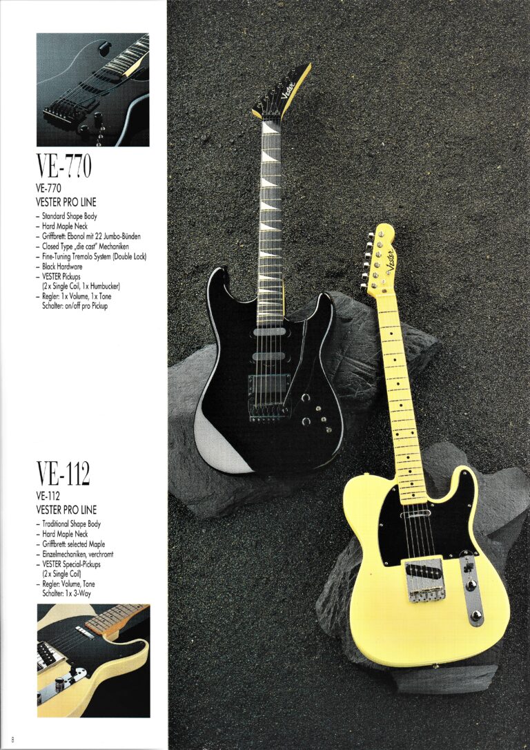 VESTER GUITARS THE STORY ABOUT VESTER CUSTOM MADE GUITARS